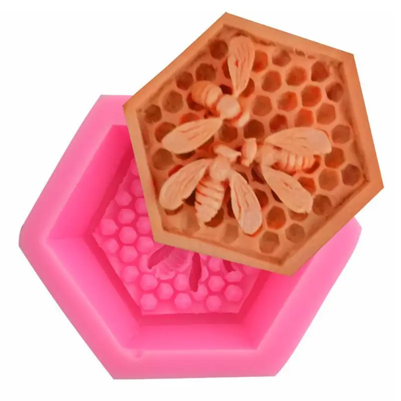 3D сотовая силиконовая форма для мыла глина сделай сам изготовления свечей