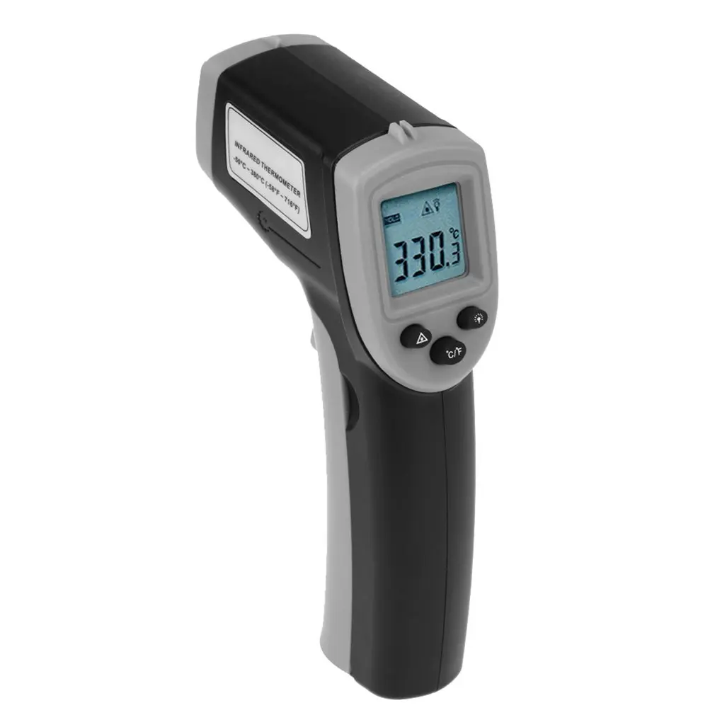 

LCD Screen IR Infrared Thermometer Non-Contact Digital Pyrometer Temperature Meter Point 50 Degree Termometr