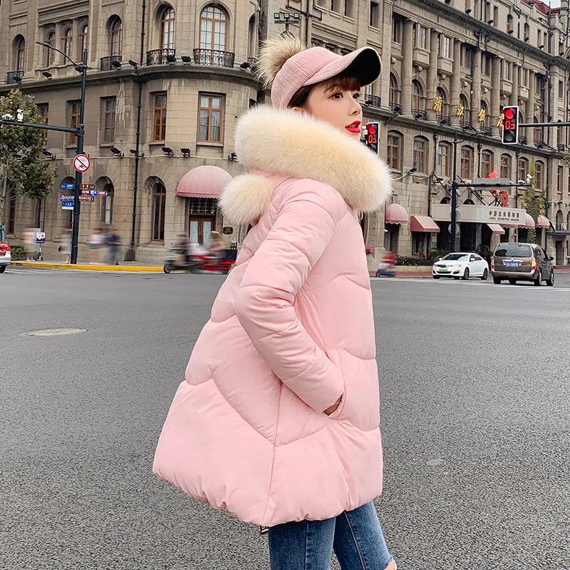 Однотонные меховые свободные хлопковые пальто с капюшоном для женщин, Harajuku, на молнии, с карманами, средней длины, Pakas Feminin, корейские женские милые теплые куртки