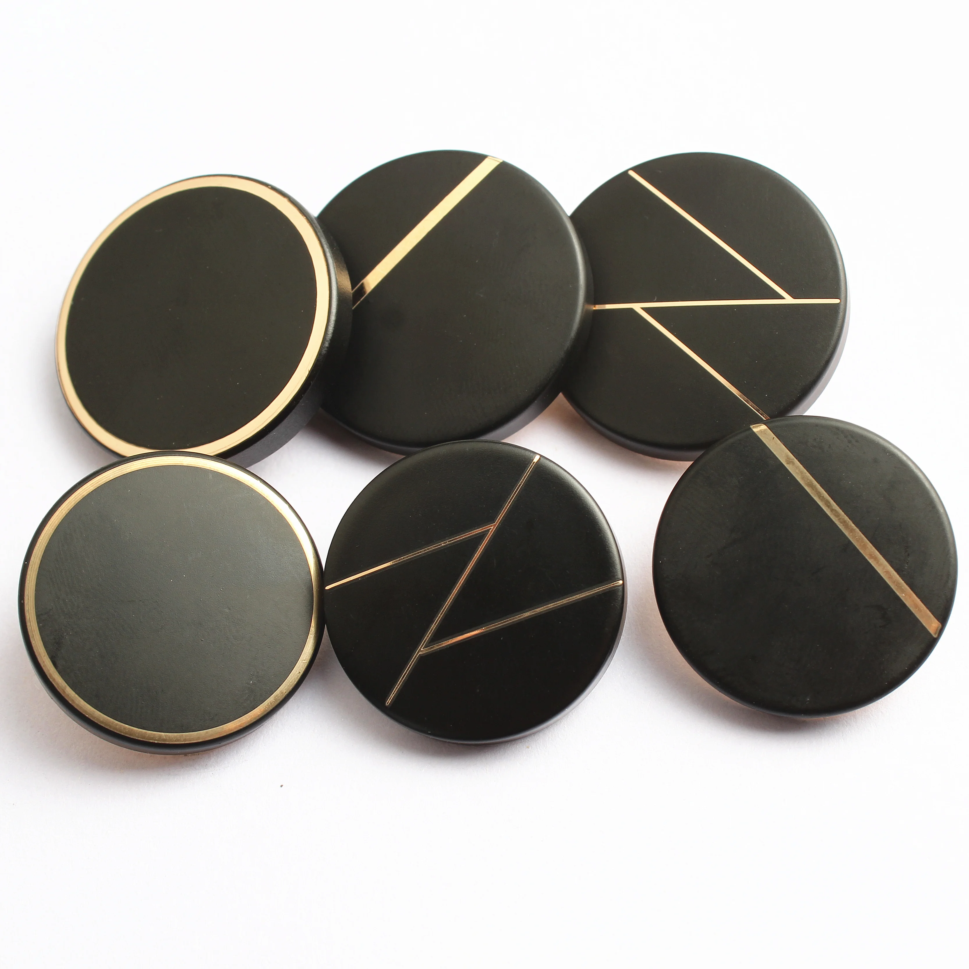 

6PCS High-end round fashion metal button coat suit suit windbreaker jacket men's and women's clothes all-match buttons