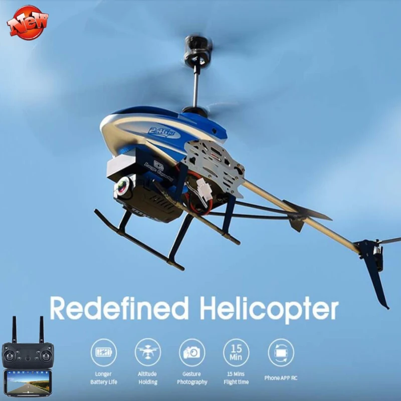 1080P HD WIFI FPV RC Helicopte S977 Upgrade 3.5CH One Key Take Off радиоуправление металлический гироскоп