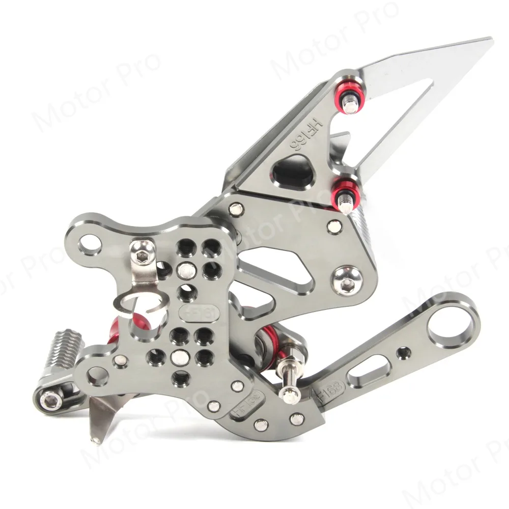 Регулируемые подножки для Aprilia RSV4 R Заводские 2009 2010 2011 2012 аксессуары для мотоциклов подножки задние наборы педали серые