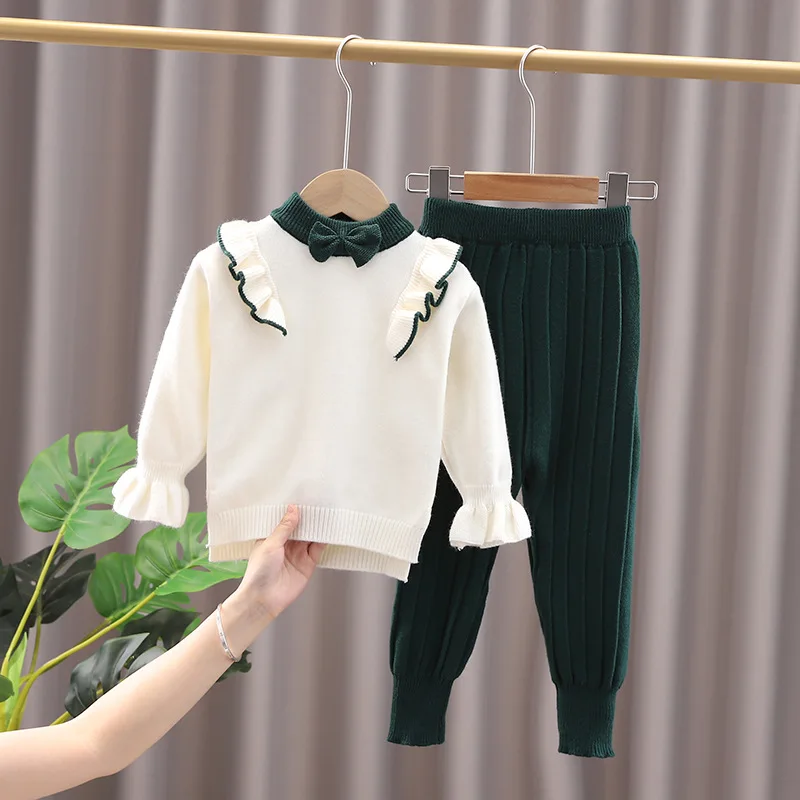 

Осенне-зимний новый детский костюм для мальчиков и девочек Вязаный детский свитер с высоким воротником свитер пуловер пальто