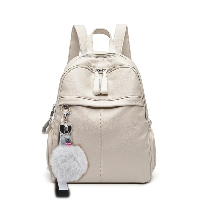 

PP2054 2020 new Leather backpack women fashion trendy wild backpack