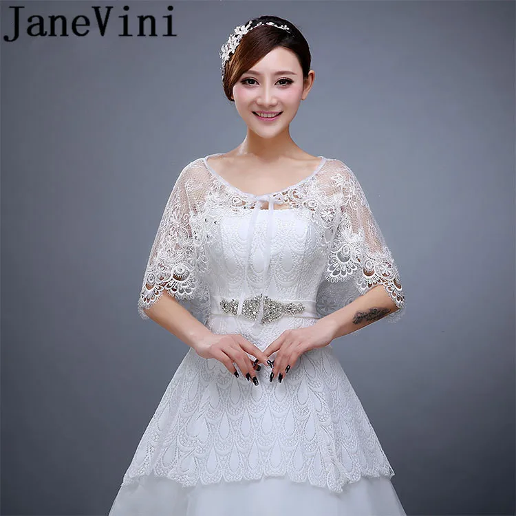 Jaevini 2019 Кристально Белые Свадебные накидки для свадебного платья шаль