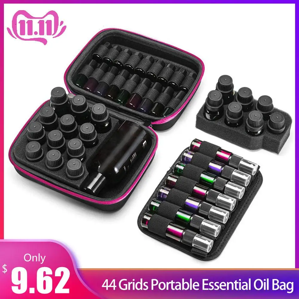 

Free Combination 44 Grids Portable Essential Oil Bag EVA Essential Oil Package For Essential Oil Case Organizer