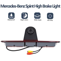 car ccd reversing rear view camera ir led brake light parking night vision backup for mercedes benz sprinter vw crafter