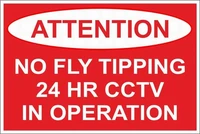 no fly tipping warning retro metal signs vintage look sign poster plaque for bar cafe kitchen wall decor 8 x 12 inch