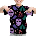 Kawaiiфутболка с 3d принтом в виде фильма ужасов детская футболка для мальчиков и девочек с забавным рисунком футболка с графикой детская одежда для футболок