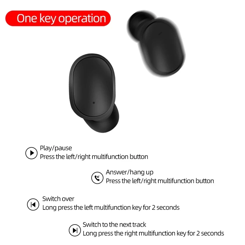 

ListenVo A6S TWS Wireless Bluetooth 5.0 Earphone For Xiaomi Redmini Airdots Headset Noise Cancelling Earbud for Huawei SamgSung
