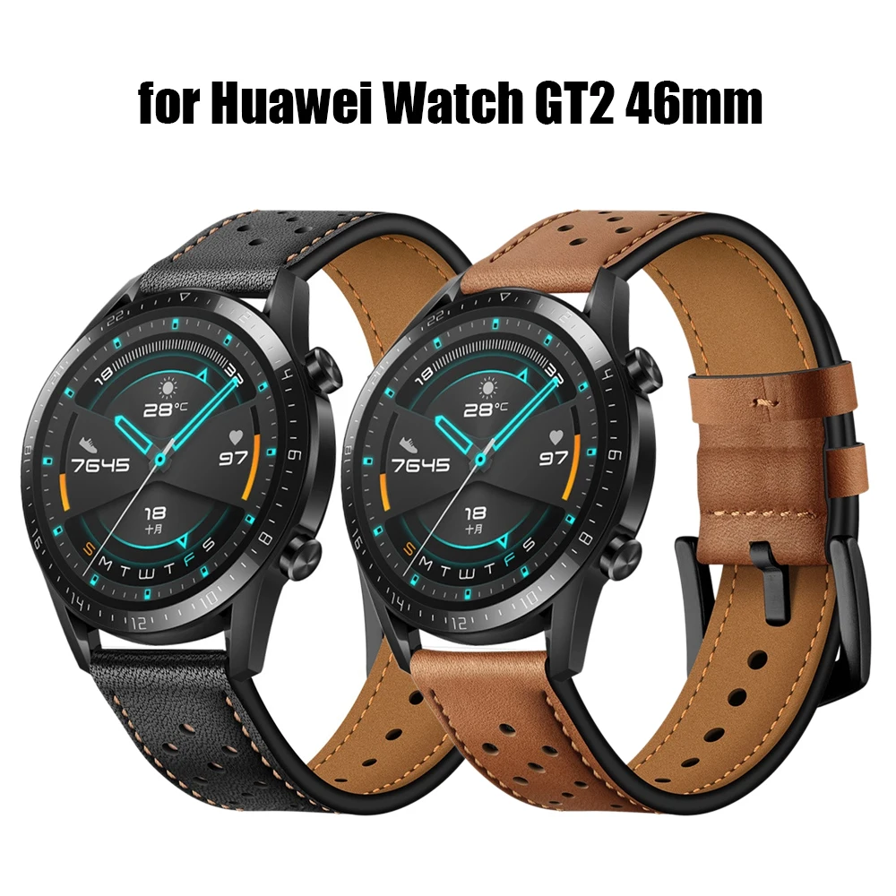 

Leather Strap for Huawei Watch GT2 46MM Bracelet huaweigt2 watchgt2 Watchbands Wristbands Replacement Bands
