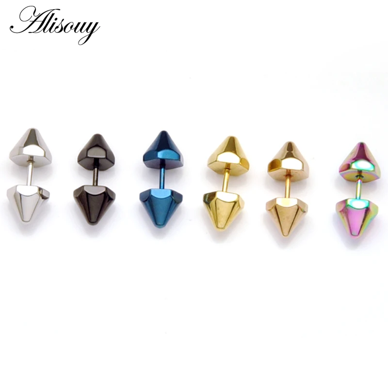 8 мм диаметр шип заклепки шестиугольник титановая сталь Панк Мужчины винт