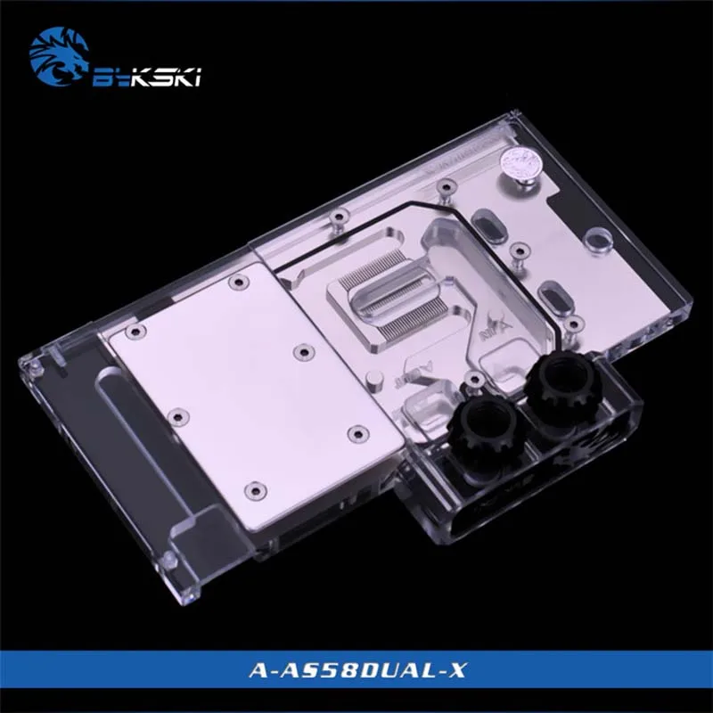 

Bykski A-AS58DUAL-X water cooling PC Radiator GPU cooler video card Graphics Card Water Block for ASUS RX580 Dual O8G/RX480 4G