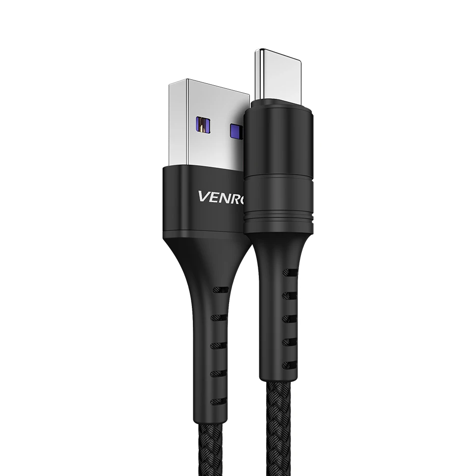 Black 5A type C USB кабель QC3.0 провод для быстрого заряда мобильного телефона шнур USBC type-C Кабо Для huawei mate 20 P30 P20 P10 Pro Honor 10 Nova - Цвет: Black