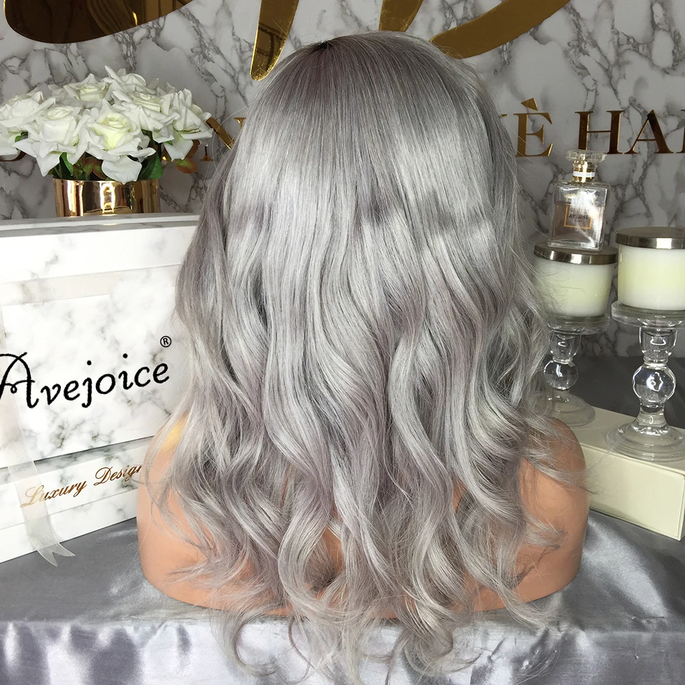 AVEJOICE человеческие волосы бразильские волнистые Remy Выбеленные узлы 150% плотность