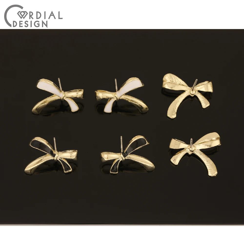 

Cordial Design 50Pcs 18*20MM Jewelry Accessories/DIY Making/Bowkont Shape/Hand Made/Paint Effect/Jewelry Findings/Earrings Stud