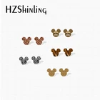 Серьги-гвоздики с головой леопарда, из эпоксидной смолы и акрила