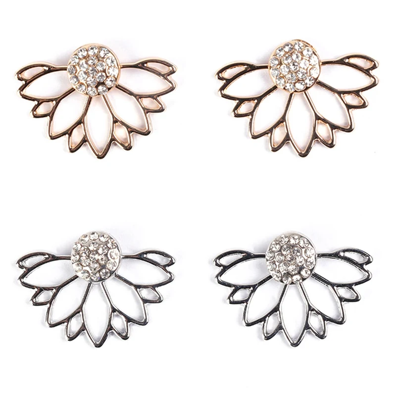 Корейские ювелирные изделия циркониевые кристаллы цветок серьги гвоздики