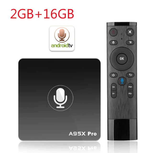 2GB 16GB A95X PRO tv Box Amlogic S905W 2 Гб ОЗУ 16 Гб ПЗУ медиаплеер 2,4G WiFi Поддержка Youtube 4K HD 3D tv Android 7,1 Google tv Box - Цвет: 2GB 16GB