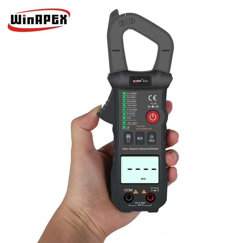 Цифровой мультиметр зажим 6000 отсчетов автоматическая идентификация