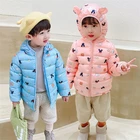 Зимняя куртка для маленьких мальчиков, детское теплое пальто с мультяшным рисунком, Детская парка, верхняя одежда, повседневный зимний костюм, лидер продаж 2021, одежда для маленьких девочек