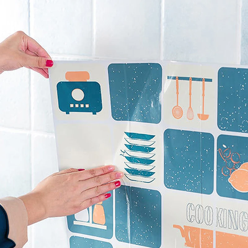 Самоклеящиеся маслостойкие настенные наклейки 2020 кухонные термостойкие для