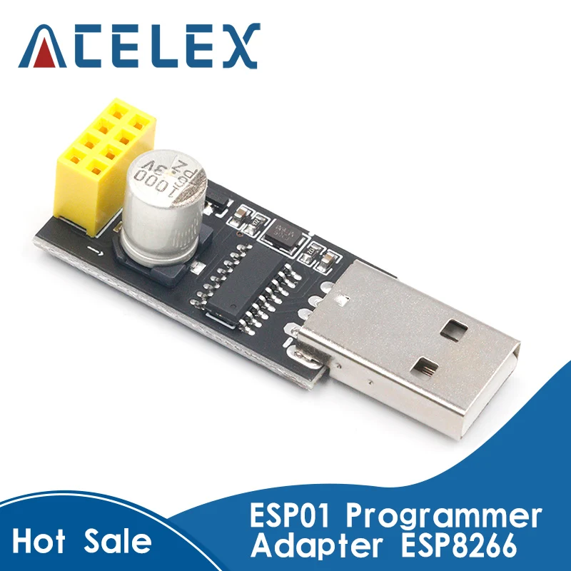 10 шт. ESP01 программатор адаптер UART GPIO0 ESP-01 Adaptaterr ESP8266 CH340G USB к Серийный беспроводной