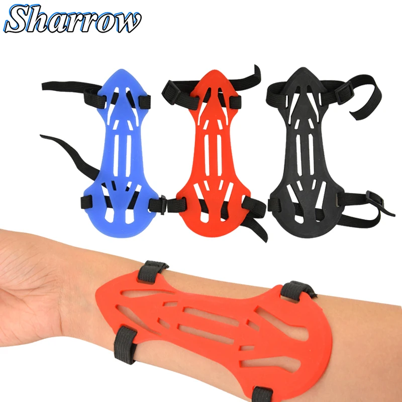 2pcs Archery Safety Protection Soft Rubber Arm Guard Forearm Flexible for Bow Shooting Hunting Body High Quality | Спорт и