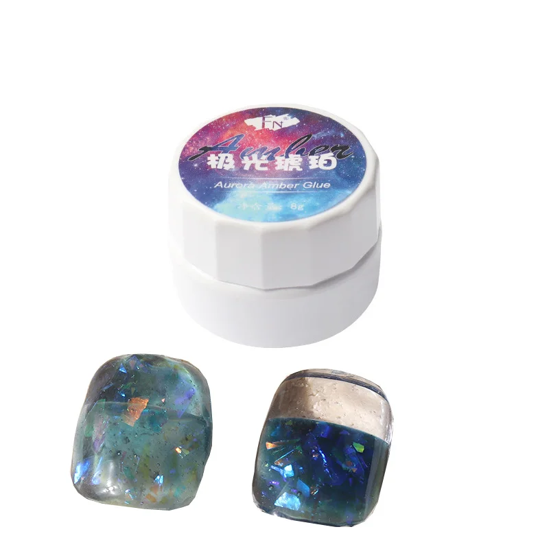 

7,3 г Новый Аврора Янтарный клей красно-коричневое стекло розлив Стандартный клей для дизайна ногтей Бесплатная доставка