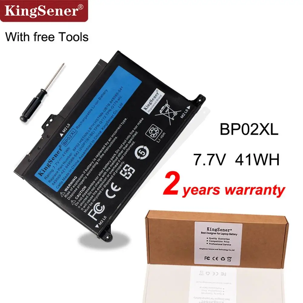 Аккумулятор для ноутбука KingSener 7 V 5150mAh BP02XL HP Pavilion PC 15 AU 849909 850 849569 421 HSTNN LB7H BP02041XL