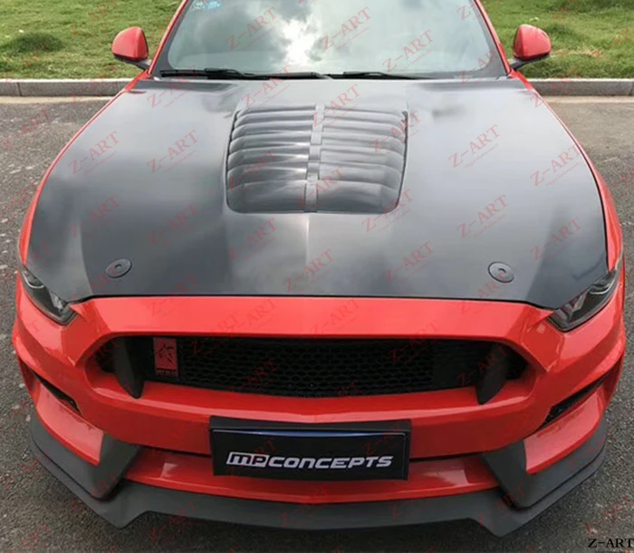 2015-2017 Z-ART for Mustang 2020 GT500 engine hood carbon fiber bonnet cover | Автомобили и мотоциклы