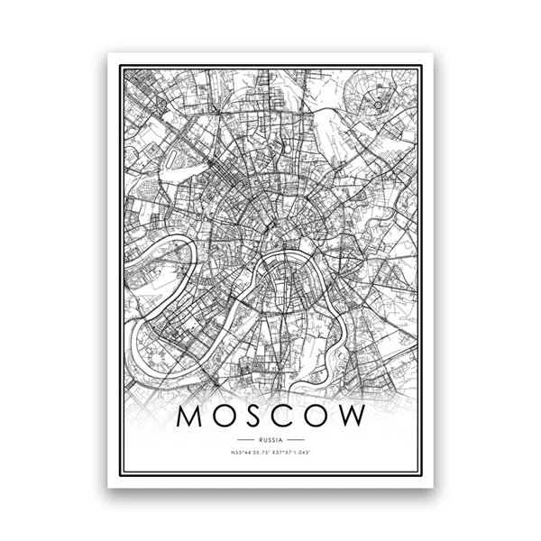 

Карта Москвы, постер, карта Санкт-Петербурга и Новосибирска, Художественная печать на холсте, Карты России, живопись, домашний офис, настенное искусство, Декор