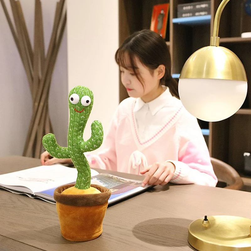 

1PC Dancing Toy Song Dancing Cactus Best Christmas Birthday Gifts For Kids Cactus Plush Toy Electronic Shake
