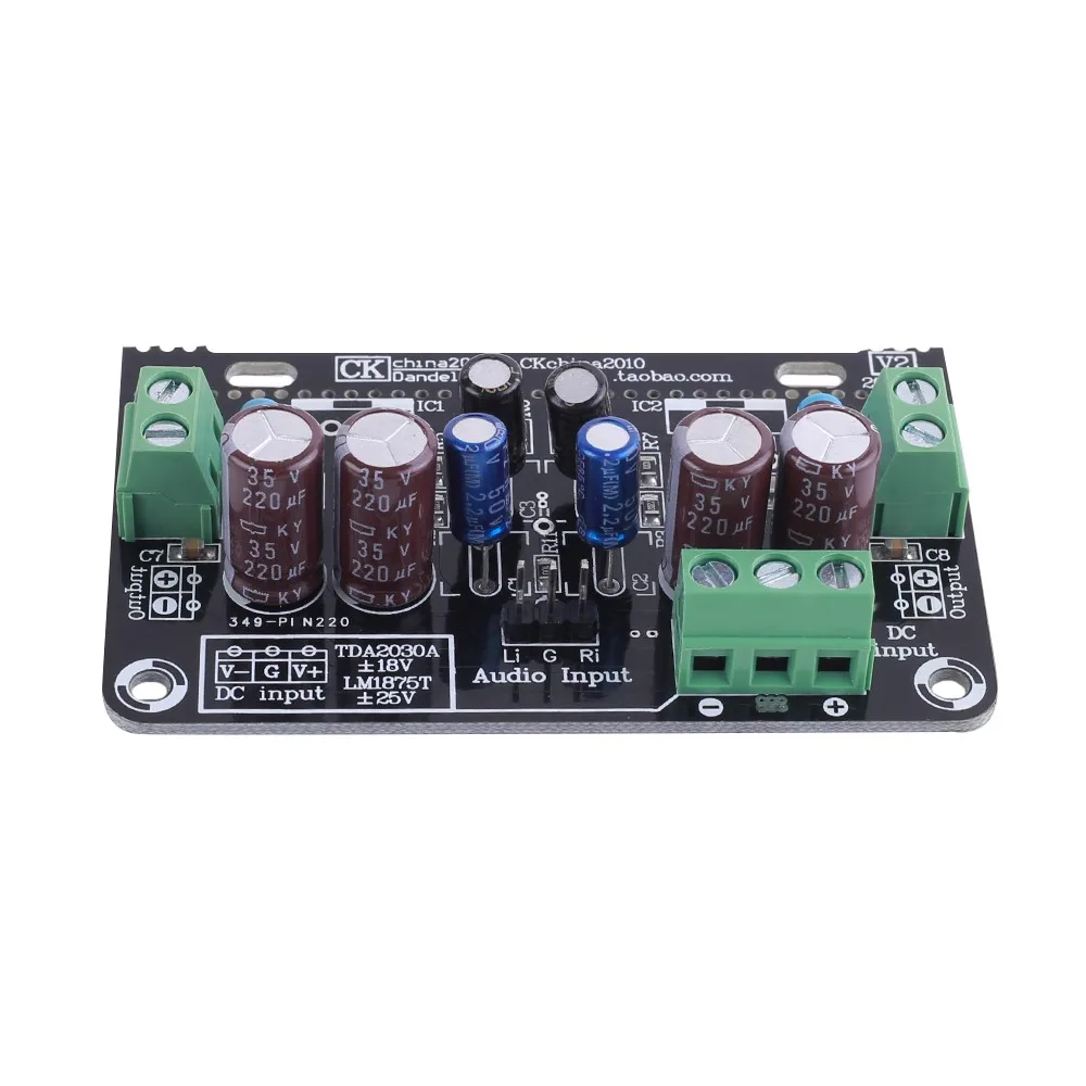 30 Вт * 2 двухканальный усилитель мощности 0 плата стерео LM1875T/TDA2030A|Детали и