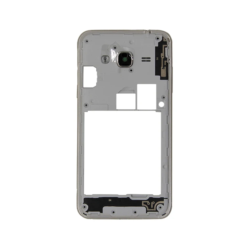 2 Sim ONLY FRAME Задняя крышка для SAMSUNG Galaxy J320 J3 J320F задняя крышка для батареи стеклянная крышка Задняя Дверь Корпус чехол запасные части - Цвет: 2 Sim ONLY FRAME