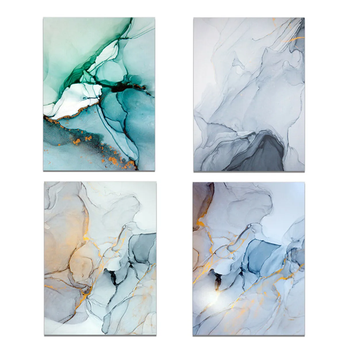 Картина маслом на холсте с мраморным орнаментом разные цвета Настенная картина