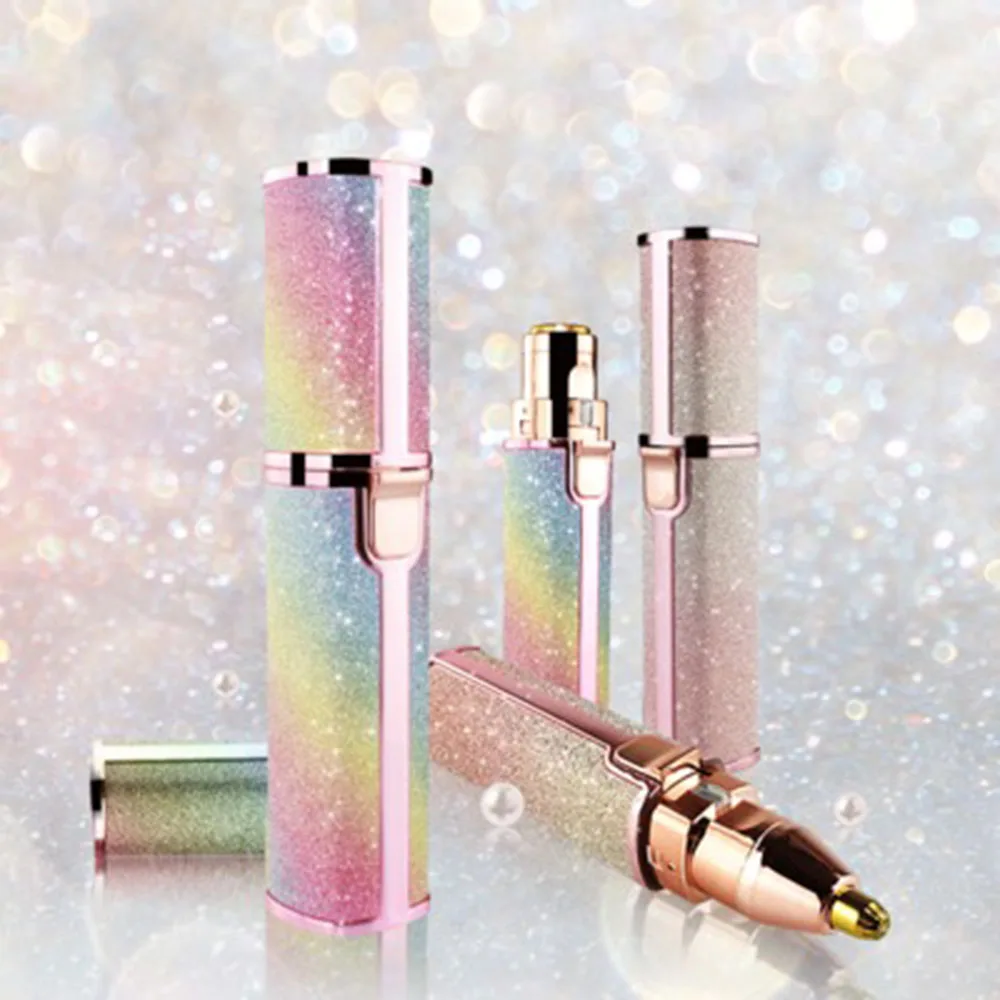 Электрический триммер для бровей 2 в 1 Эпилятор макияж безболезненно мини бритвы