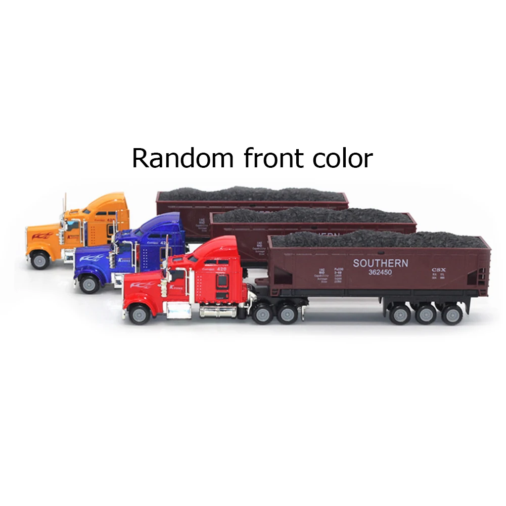 

1:65 Diecast Simulation Alloy Car Carrier Truck Model Kid Vehicle Toys for Children Gifts