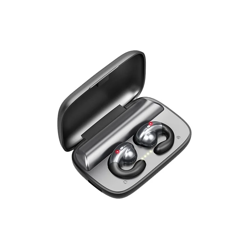 

Наушники-вкладыши TWS с кости Беспроводной Bluetooth наушники проводимости Hi-Fi стерео мягкие носить наушники 2200 мА/ч, Мощность банка спортивные г...