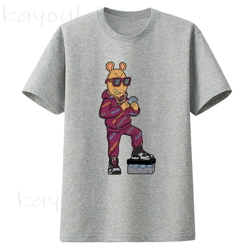 Футболка мужская в Корейском стиле с рисунком игры ТВ кальмар лето 456 | Мужская