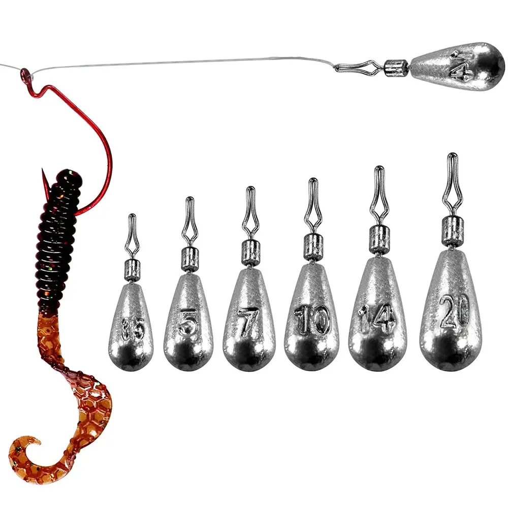 

Fishing Sinkers 3.5g 5g 7g 10g 14g Tear Drop Shot Weights Fishing Accessories