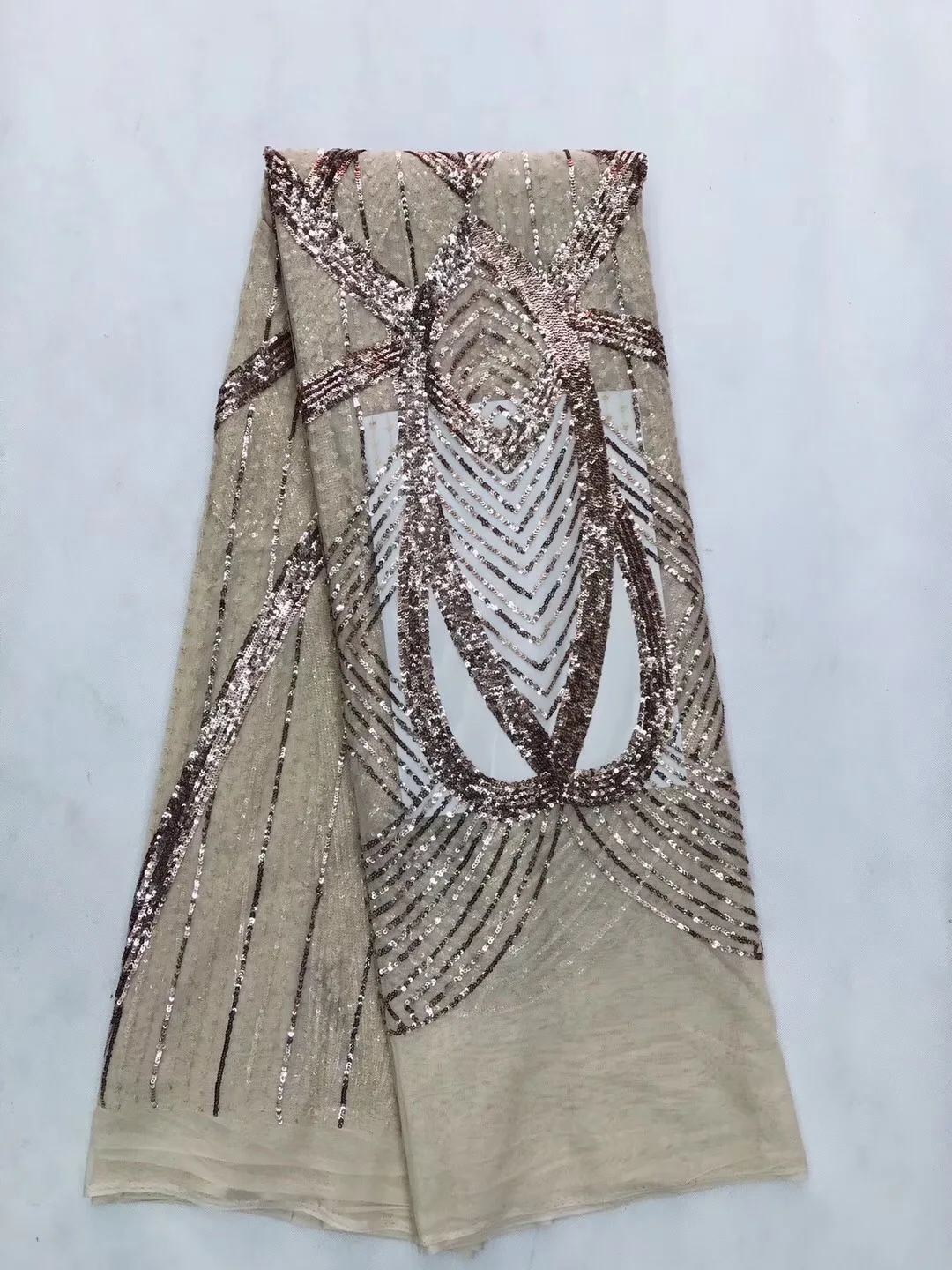 

Африканская сетчатая кружевная ткань с блестками 2018, высококачественное кружево, французская Тюлевая кружевная ткань с бусинами, кружевна...