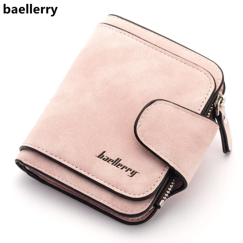 Бренд Baellerry, кошелек для женщин, скраб, кожа, женские кошельки, высокое качество, женский клатч, кошелек, длинный женский кошелек, Carteira Feminina - Цвет: Short PINK