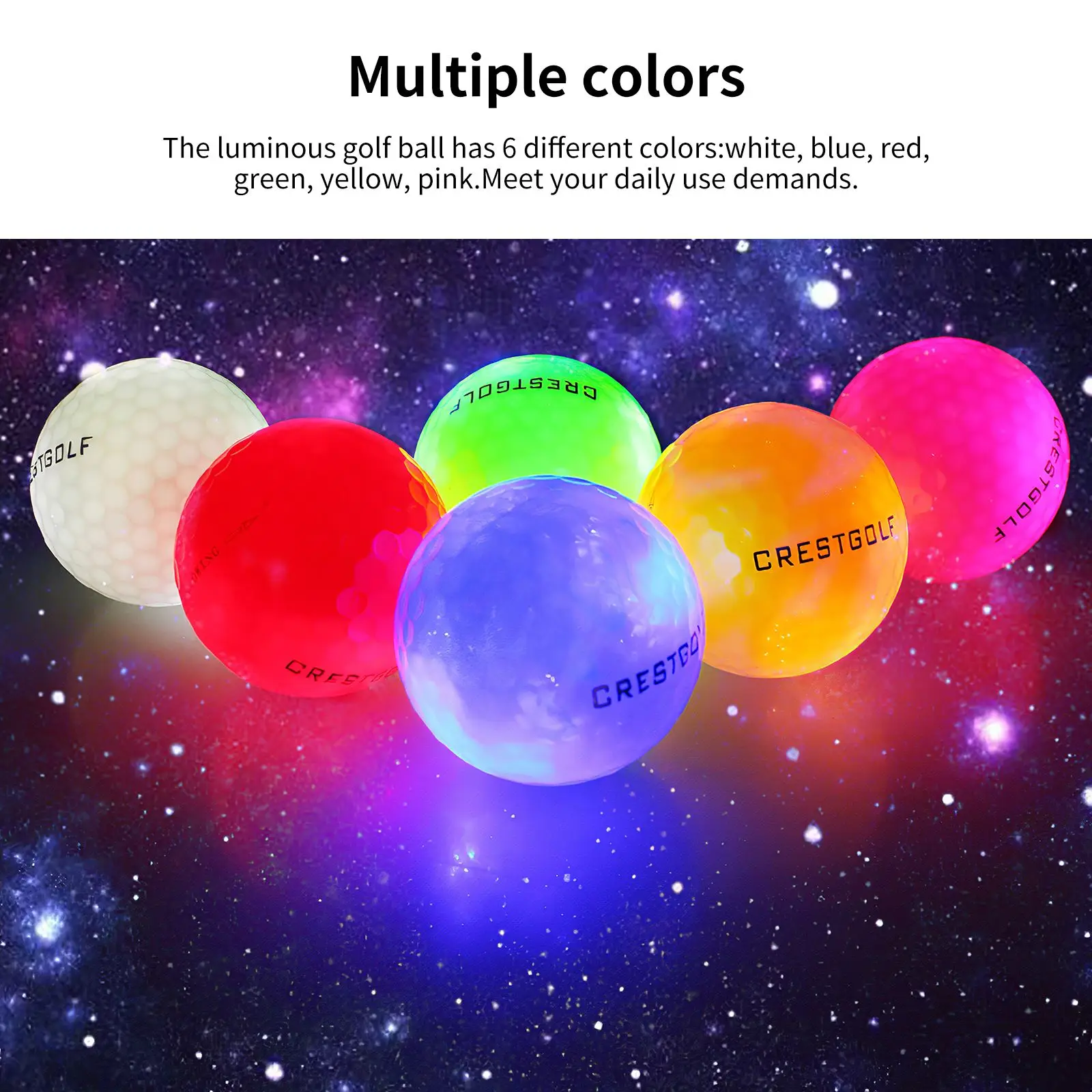 6 шт. Светящиеся светодиодный Чи для гольфа | Спорт и развлечения