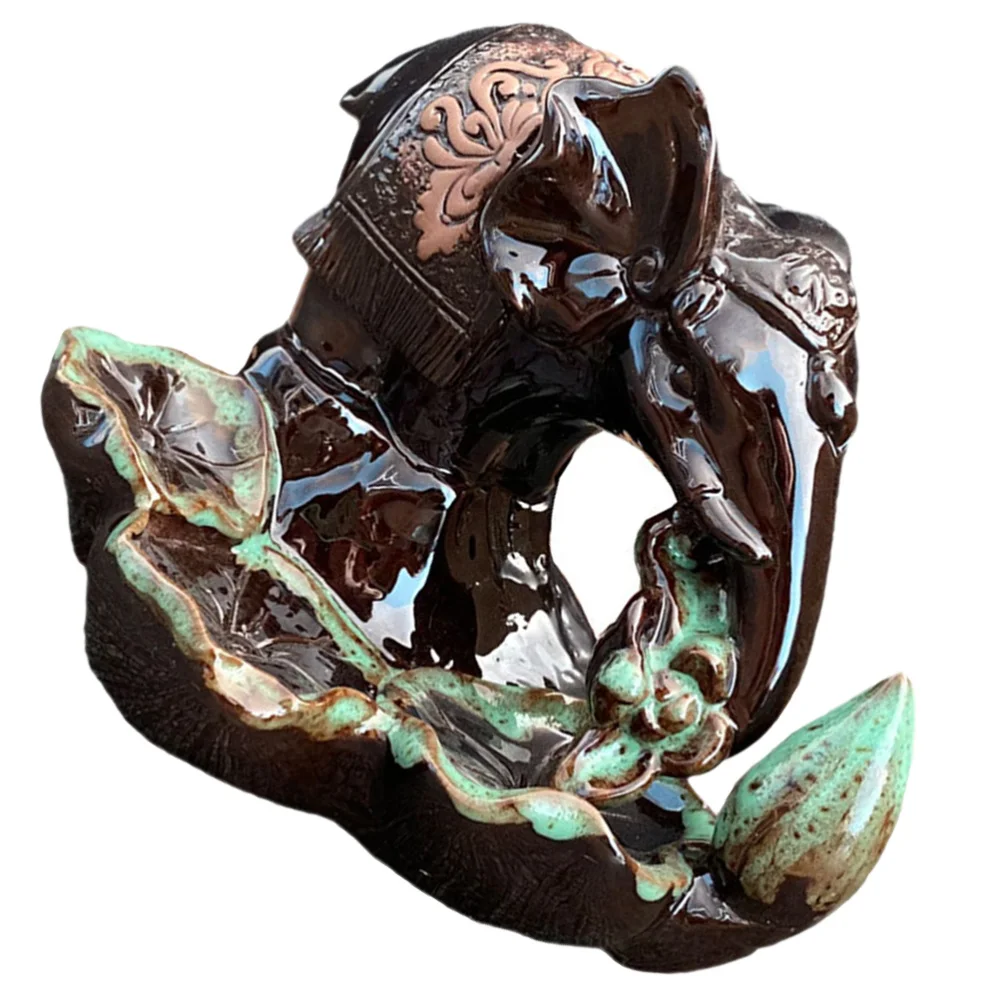 

Elephant Backflow Burner Delicate Premium Office Home Decoration Incense Holder
