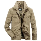 Ветровка мужская с хлопковой подкладкой, брендовая камуфляжная хлопковая куртка в стиле милитари, верхняя одежда, кожаная ковбойская куртка, весна-осень