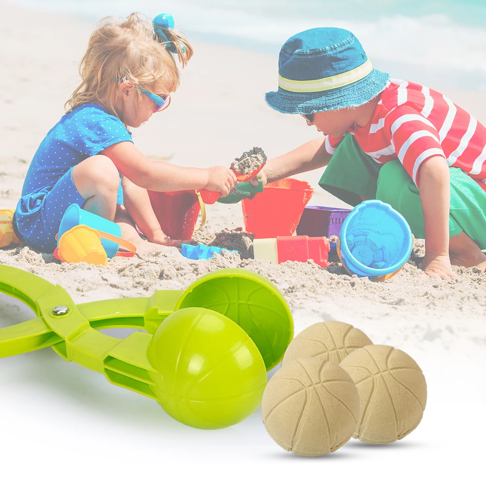

Cartoon Fun Snowball Mold Winter Snowball Clip Kids Toy Kids Winter Snow Sand Mold Tool for Kids Outdoor Sports