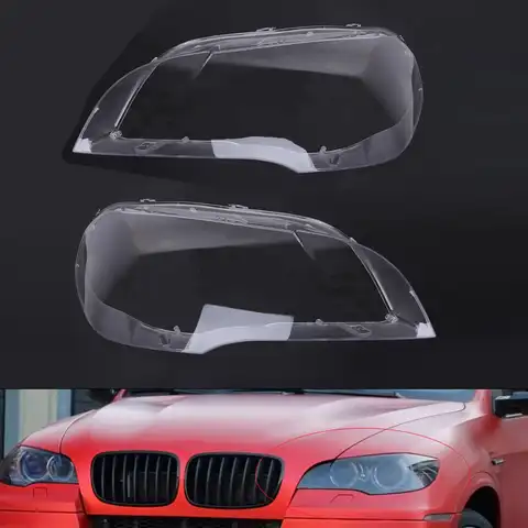Прозрачный Абажур для передних фар автомобиля E70 для BMW X5 E70 2007-2013