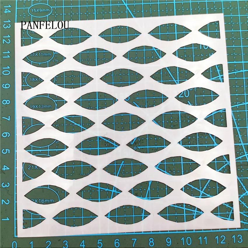 13*13 см Волшебные овальные трафареты для скрапбукинга пластиковые формы щит