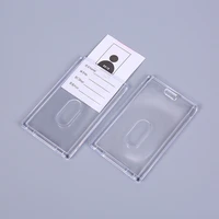 transparent card holder business card id holders case protect credit cards card protector cardholder cover